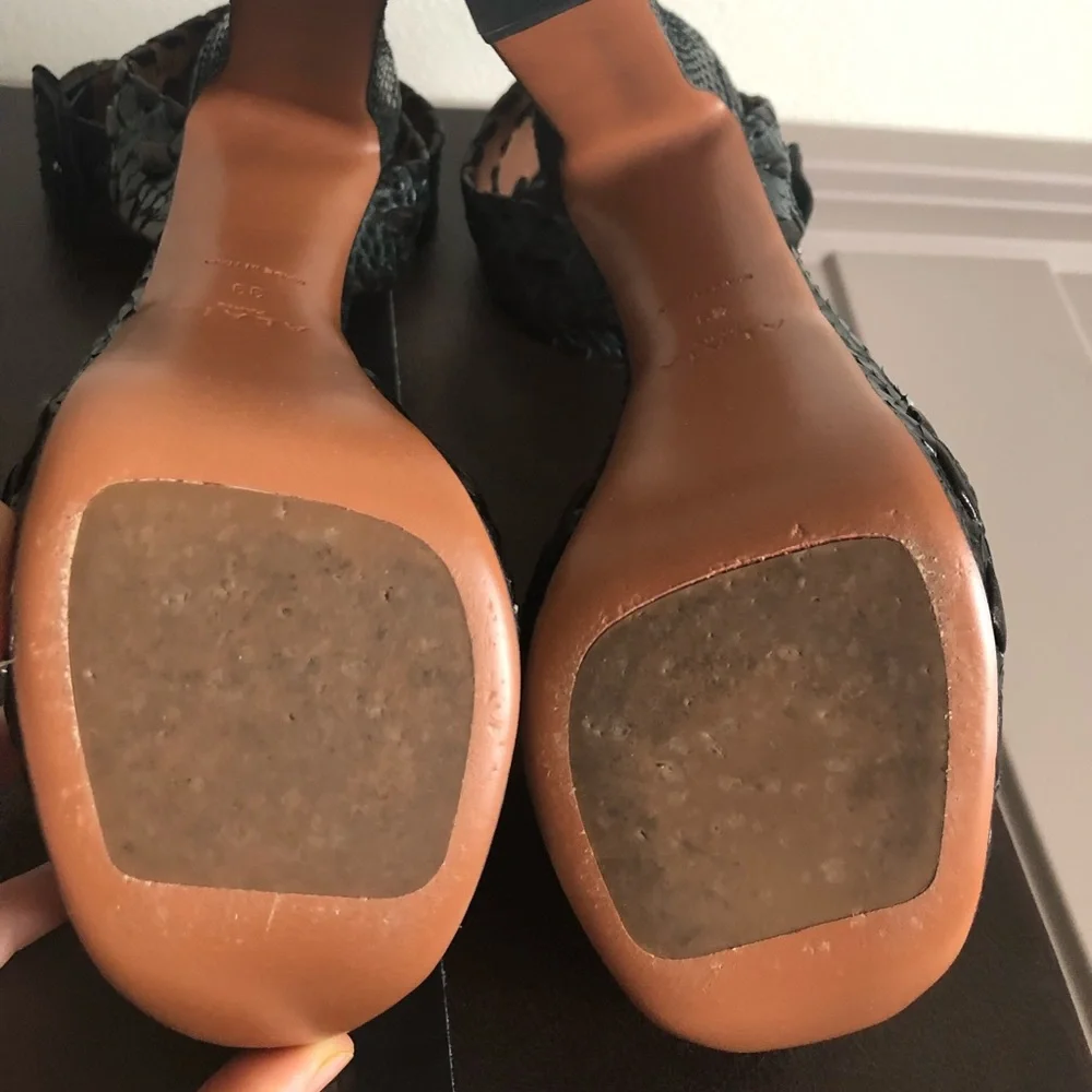 Alaia Python Platform Sandals 39 Worn Once